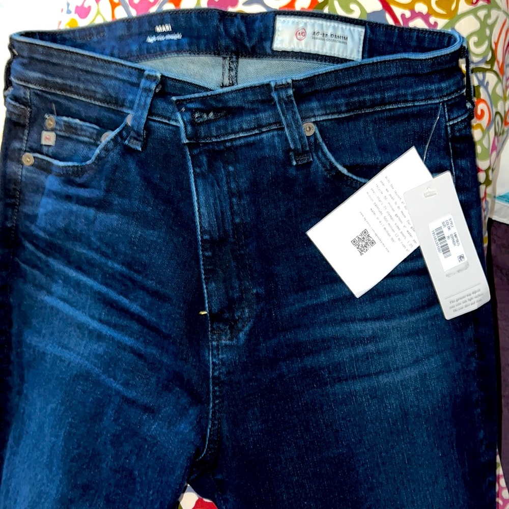 AG Denim. Mari high-rise straight.